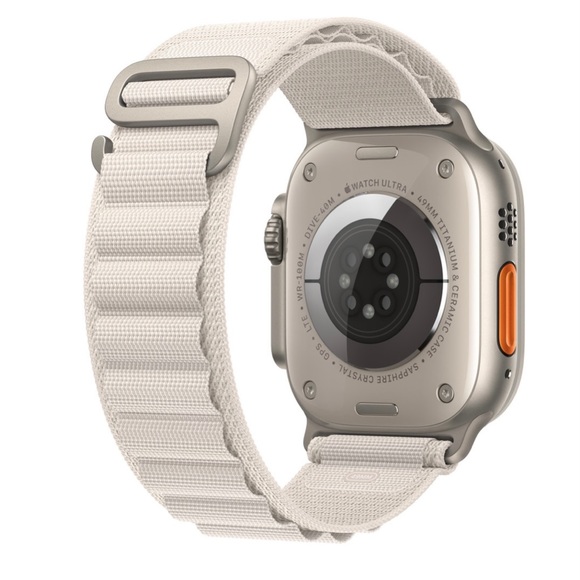 NEW 3 Alpine Loop Band Apple Watch ULTRA 49mm Starlight Olive Black NWT - Picture 6 of 11